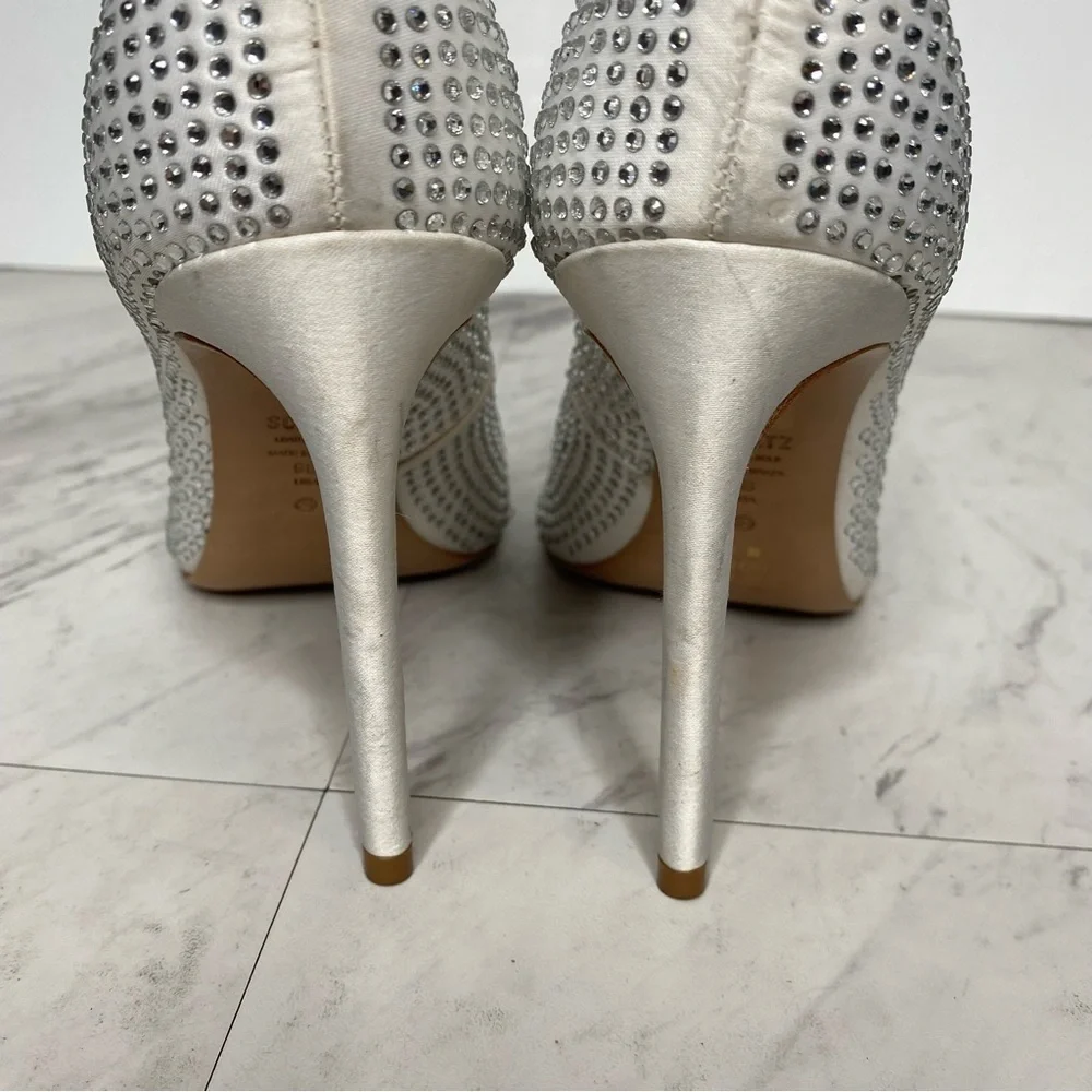 Schutz Lou Crystal Pointy Toe Pump 9B
